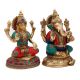 Laksmi Ganesha Statue in Dual Stone work Finish