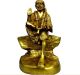 Lord Sai Nath Sitting Statue of Brass for Temple