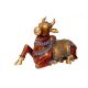 Nandi Brass Statue Pooja Ghar Idol Hand Carved