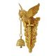 Aakrati Brass Parrot Showpiece with Charm Bell Decorative Bird Welcome Door Hanging Statue Wall Decor Metal Sculpture/Statue - Unique Gift on Festival