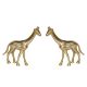 Pair of rass Giraffe Statue Decorative Figurine Home Interior Decor Item Handmade metal brass indian export quality Handicraft Table Decor Item in Antique Finish