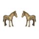 Beautiful Brass Statue of Horse pair with Antique finish attractive look showpiece Decorative figurine for Home Decor/ Table Decor