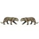 Stunning Pair of Sculpture of Brass metal Animal - Decorative Statue in Antique Finish for Table Decor for your Home & Office Decoration