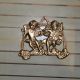 Cute Cupids Metal Wall Plate With Antique Finish for Home Wall And Office Decoration