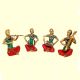 Four Musicians Home Decor Brass Made Set