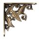 Aakrati Metals Floral Vintage Antique Handcrafted Iron Wall Brackets for Shelves