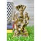 Aakrati Matte Black Finished 5 inch Narsingh God Figure Showpiece