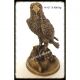 Vintage Brass - Bronze Highland Metal Figurine Statue home powerful eagle ; hero ; heroic fighter Falcon sculpture office decoration