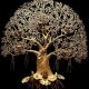 Brass Tree of Life with root |Hanging Tree| |Home decor| |Brass Kalpavriksha Tree| |Wall Tree|