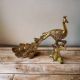 Brass Peacock Sitting Statue |Decorative Statue| |Peacock Figurine| |Home decor|