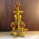 IMA Peacock Table Oil Lamp Made of Brass for Home Decoration Gift and Religious Purpose - Table Decor Showpiece Sculpture Oil lamp Stand