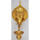 Lord Ganesha brass metal wall decor & hanging oil lamp