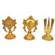 Sankh Chakra Namah brass metal hand made precious statue