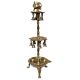 Oil lamp stand with Bird statue on top - deepak stand for all events