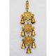 Traditional brass metal temple/Pooja Room hanging bell with 3 little bells