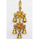 Temple Brass metal Maa durga hanging bell with 5 little bells