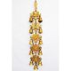 Bells Wind Chime Yellow Finish with religious figures