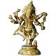 Lord Ganesha Dancing Brass statue for Gift & Decor