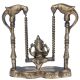 Fancy Brass metal Lord Ganesha Sculpture on Swing