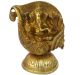 Hindu diety Lord Ganesha statue made of brass metal