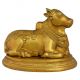 Nandi sitting lord shiva Brass Statue with Traditional Simple Carving By Aakrati