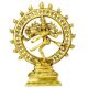 Aakrati Dancing Shiva (Natraj) Brass Statue For Decoration Yellow