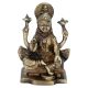 Goddess of Wealth Laxmi Brass Staue