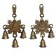 Laxmi Gnesha Carving Brass Bell Pair