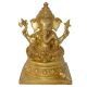 Ganpati Religious hand carved Brass Statue