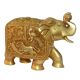 Royal Brass Elephant animal Decorative Statue with engraved figures