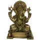 Antique Finish Lord Ganpati statue in Brass Metal