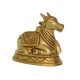 Nandi Brass Statue Hand Carved Pooja Ghar Idol