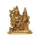 Small Sculpture of Shiv Parivar in Brass Yellow Finish