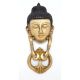 Lord Buddha figure Brass Metal Antique Finish Door Knocker By Aakrati