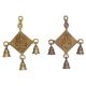 Feng Shui Metal Wind Chime With 6 Brass Bells Good Luck Chime