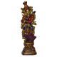 Goddess Radha Brass metal colored standing Statue By Aakrati