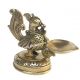 Peacock figure brass metal decorative Pooja Ghar oil lamp/Table Diyas