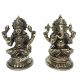 Laxmi Ganesha Brass made antique decorative pair for pooja ghar