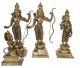 Brass made Ram Darbar statue for pooja ghar