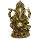 Lord Ganesha brass hand made carved statue by aakrati