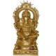 Lord Ganesha brass made pooja ghar/home decor statue