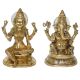 Laxmi Ganesha Brass made antique decorative pairs for pooja ghars