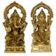 Laxmi Ganesha pair made hand carved antique statue