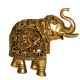 Home decor brass made hand carved decorative elephant figure