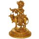 Lord Krishna Brass metal Hand made antique finish statues