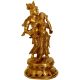 Radha krishna brass made decorated hand carved statue