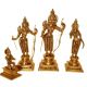 Ram Darbar brass made hand carved statues for pooja ghar