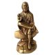 Brass made Sai Baba of Shirdi sitting statue