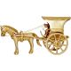 Aakrati Traditional Horse cart Made in Brass with Antique Look - Rare Collection for Gift and Decor