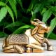 The Vehicle of Shiva - Brass Statue- Nandi Bull Sitting